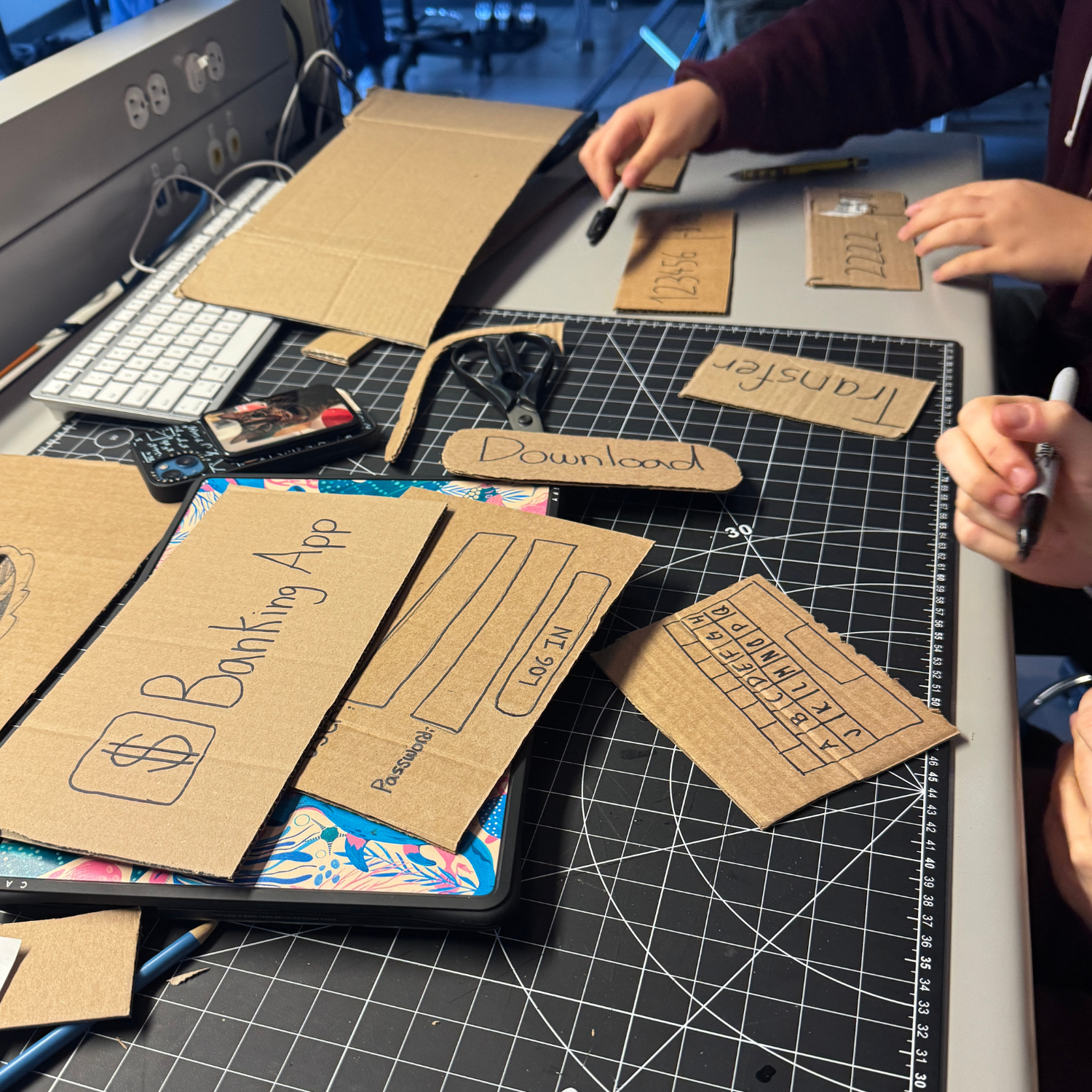 These are some screens we added after our first round of testing.